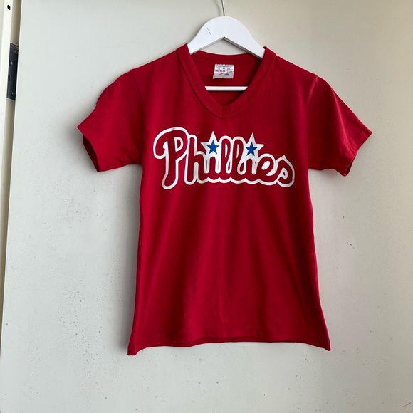 Majestic Tops - Majestic Phillies V Neck Shirt